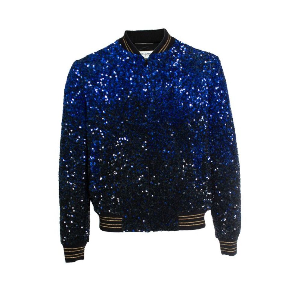 Saint Laurent, Degrade sequinned wool bomber jacket
